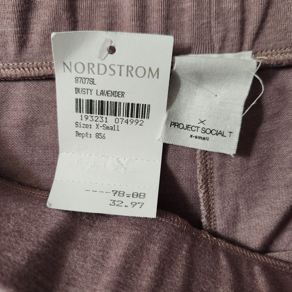 Project Social T Womens XS Dusty Lavender Lounge Jogger Pants Elastic Waist NWT - Picture 12 of 13